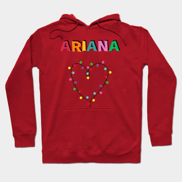 Ariana Custom Request Personalized - Xmas Lights Hoodie by Pop Cult Store